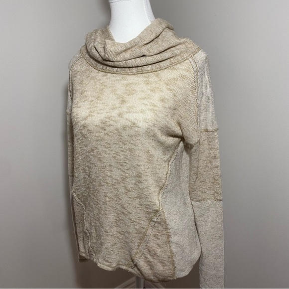 We The Free Tan Cowl Neck Sweater xsmall - Picture 4 of 12